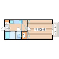 クレセール南吉成弐番館の物件間取画像